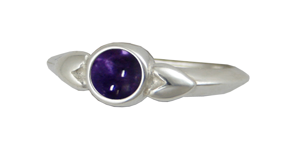 Sterling Silver When Two Hearts Are One Ring With Iolite Size 9